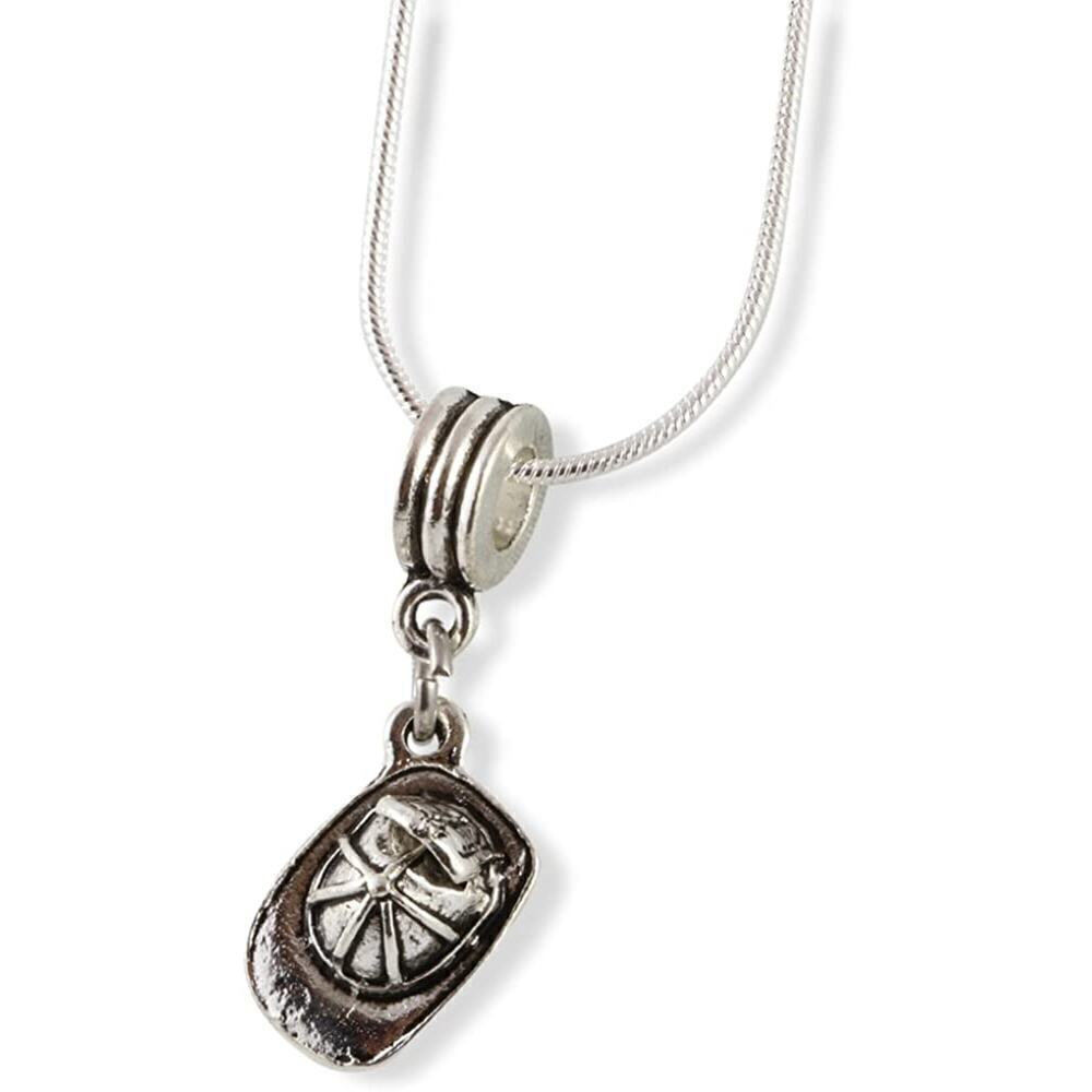 Fireman Helmet Fire Fighter Firemen Firewoman Necklace